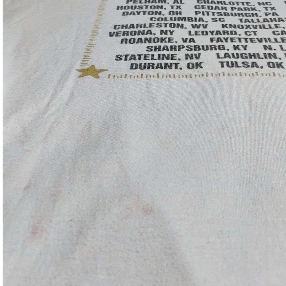 Gildan ALABAMA Live In Concert Vintage Tour Shirt XL Cream Short Sleeve Tee - Picture 5 of 12